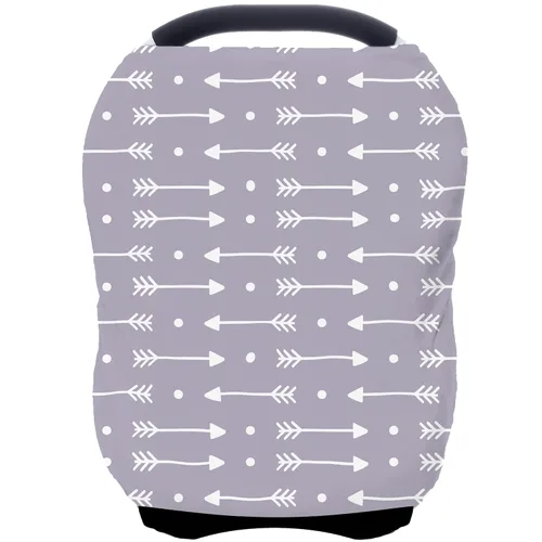 Vista 10 de Fundas de asiento de automóvil de alto estiramiento - Toldo para asiento de automóvil para bebés, fundas de lactancia multiusos, regalos para baby