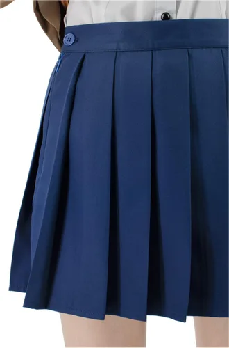 Vista 5 de C-ZOFEK Doki Monika - Disfraz de cosplay de anime, uniforme escolar para mujer, conjunto completo