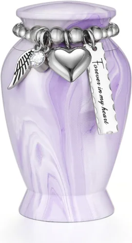Vista 35 de Dletay Urnas pequeñas personalizadas para cenizas humanas, recuerdo de 2.85 pulgadas, mini urna de cremación conmemorativa para mujeres y hombres