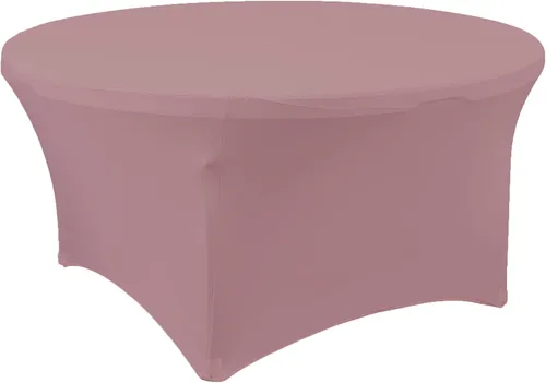 Vista 12 de Simply Elegant Mantel redondo ajustable de elastano Mantel para mesa de banquete, mantel de poliéster y elastano, para cumpleaños, quinceañera