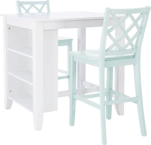 Vista 12 de Powell Silla auxiliar de comedor Conolly Blue Graphite