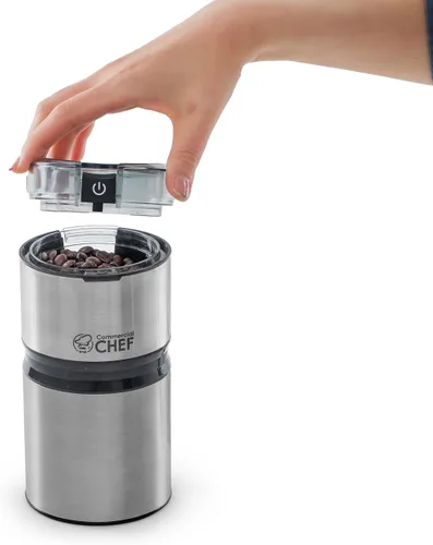 Vista 10 de Molinillo de café eléctrico para especias, molinillo de cuchillas de acero inoxidable para semillas de granos de café, nueces, especias, hierbas