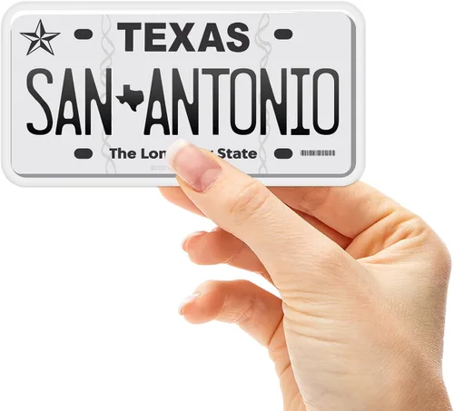 Vista 49 de Calcomanía para placa de matrícula de Texas, elige entre más de 50 ciudades de TX, calcomanía para parachoques de Texas para automóvil, calcomanías