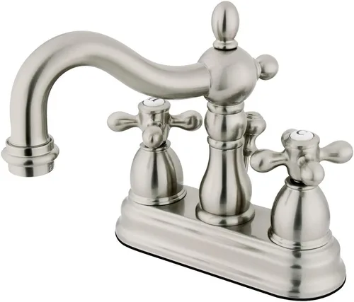 Vista 8 de Kingston KB1600AX - Grifo de baño central de 4 pulgadas, negro mate Mate negro