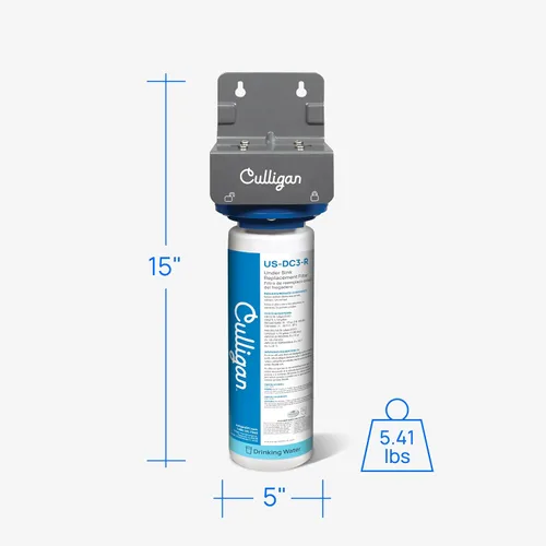 Vista 4 de Culligan US-DC3 - Sistema de filtro de agua para debajo del fregadero, conexión directa, filtración de plomo premium, elimina el 99% de plomo