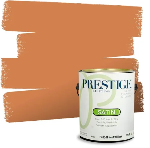 Vista 48 de PRESTIGE Pintura exterior e imprimación en uno, bronceado Aberdeen, plano, 1 galón