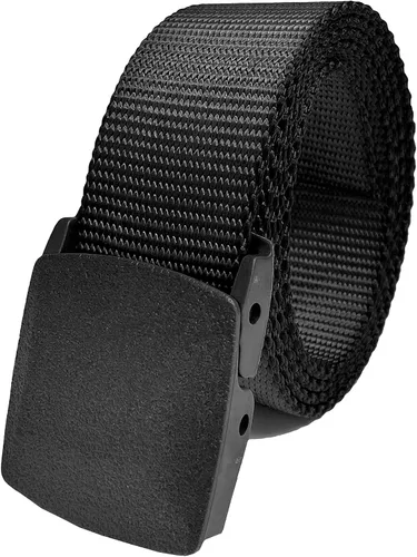 Vista 6 de Cinturones tácticos ajustables de alta resistencia para hombre con hebilla de plástico resistente de hasta 80 pulgadas de longitud