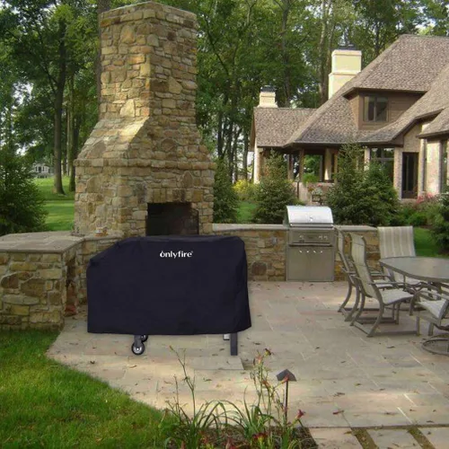 Vista 8 de Onlyfire Cubierta de plancha para parrilla Blackstone de 28 pulgadas, 600D resistente a los desgarros, cubierta de parrilla para parrilla Blackstone