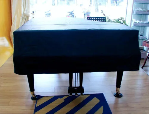 Vista 3 de Funda para piano de cola-elegante aspecto negro, impermeable, a prueba de polvo, protector solar y a prueba de arañazos - Funda para piano de cola