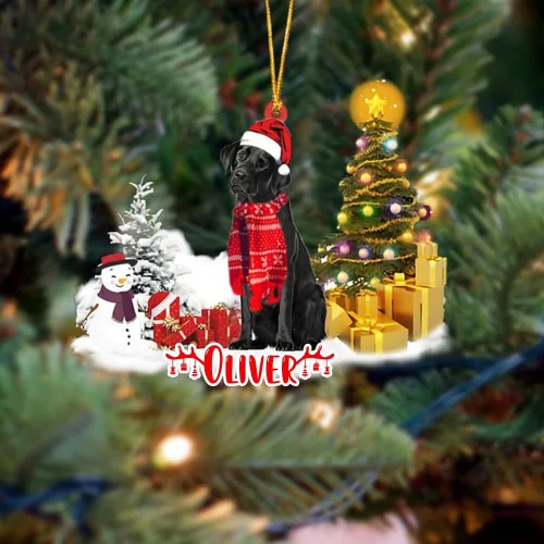 Vista 98 de NAZENTI Adorno personalizado de gato abisinio con árbol de pino, adorno de Navidad personalizado para perros amantes de las mascotas, colgante