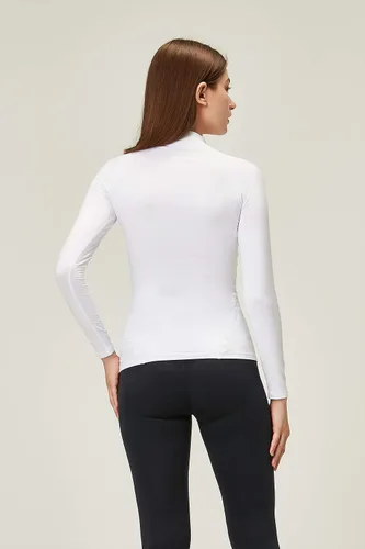 Vista 3 de DEVOPS - Paquete de 2 camisas de manga larga térmicas de cuello tortuga para mujer de comprensión, para usar debajo de la ropa