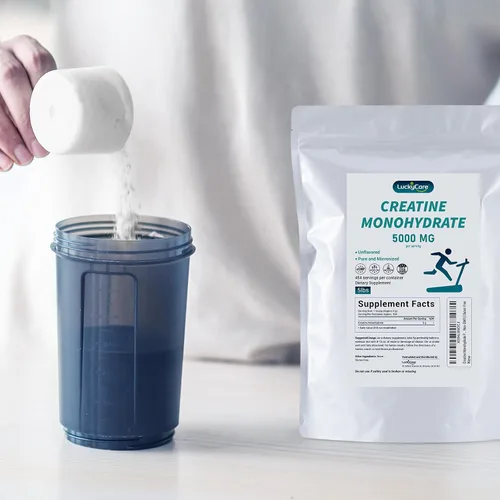 Vista 3 de Monohidrato de creatina en polvo, polvo de creatina micronizada, sin sabor, puro y sin gluten, 0.18 oz (5000 mg) por porción, 5.1 lbs (5 libras)