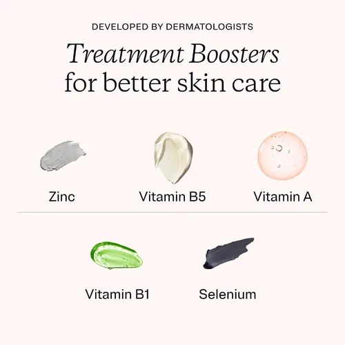 Vista 4 de MDacne Vitaminas y minerales suplementos para limpiar la piel (paquete de 3) - 30 cápsulas veganas - Apoya el tratamiento tópico del acné y promueve