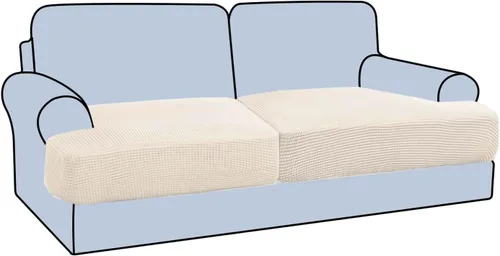 Vista 60 de H.VERSAILTEX Funda elástica para sillón con cojín en forma de T, fundas de cojín en T para sillón y sofá de sala de estar, funda para sofá, funda