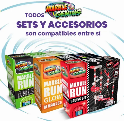 Vista 7 de Marble Genius - Juego de iniciación de rieles de mármol, 200 piezas, juguete STEM