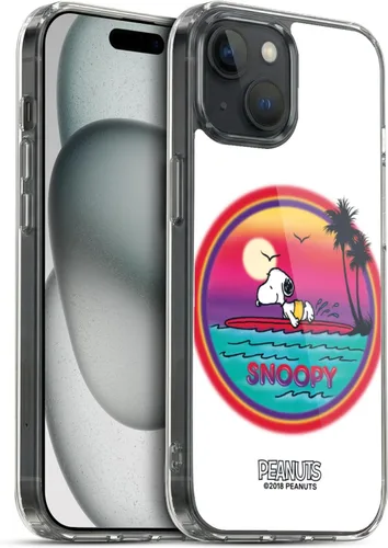 Vista 157 de Head Case Designs Funda de gel con licencia oficial de Peanuts Beach Surf Snoopy Boardwalk Airbrush [protección de grado militar] compatible