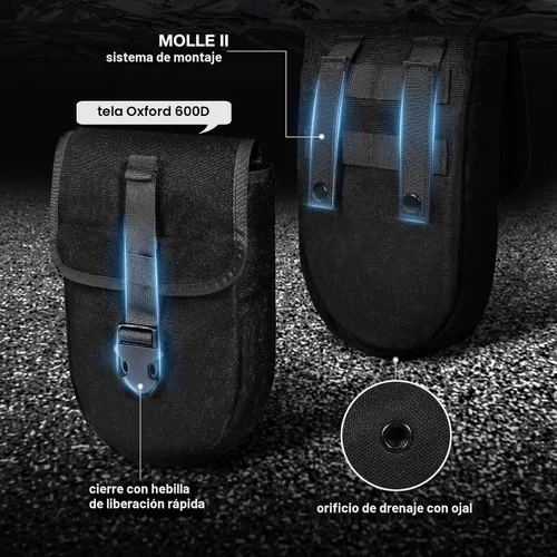 Vista 2 de REDCAMP Pala Plegable de Supervivencia para Camping de 23" con Funda, Pala Táctica de Acero al Manganeso de Servicio Pesado con Mango de Tres