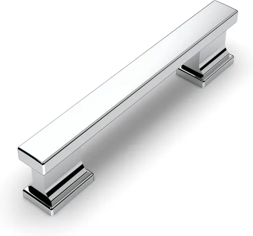 Vista 20 de Amerdeco - Paquete de 6 perillas en negro mate para gabinete, un solo orificio de 1.46 pulgadas, manijas para armarios, tiradores rectangulares