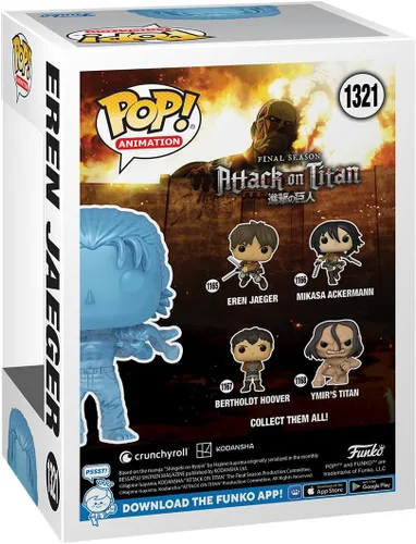 Vista 5 de Funko Pop! & Tee Attack on Titan - Eren con Marcas - M