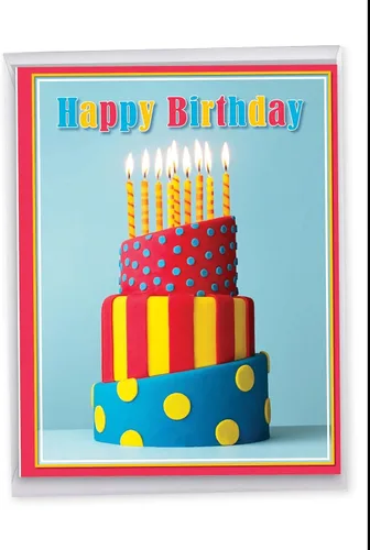 Vista 14 de P3939 Jumbo tarjetas divertidas "Big 40 Birthday" con sobre (versión extra grande de 8.5'' x 11'').