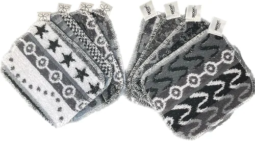 Vista 16 de Skoy Scrub, 1 pieza reutilizable, estropajo para platos sin rayones para limpieza de cocina y hogar, amigable con el planeta, apto para Surtido