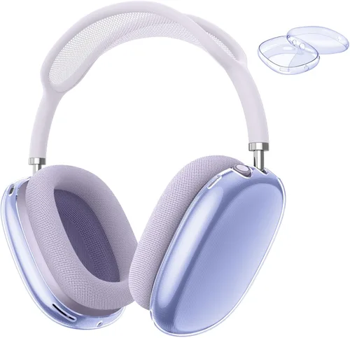Vista 13 de FINTIE Funda para AirPods Max, Funda protectora de TPU suave transparente antiarañazos, Protector de accesorios de silicona transparente