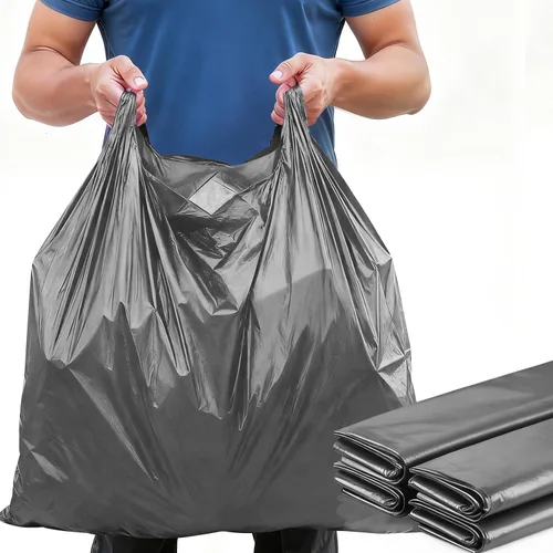 Vista 24 de AmazingSpark - Paquete de 200 bolsas de compras pequeñas, 12 x 8 x 4 Blanco