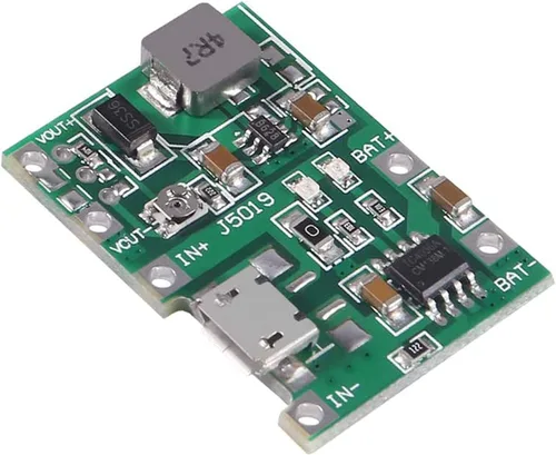 Vista 6 de Módulo de cargador de batería USB TP4056 3.7V 4.2V a 9V 5V 2A carga descarga integrado módulo elevador, módulo de cargador de batería de iones