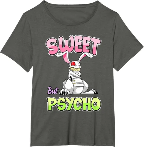 Vista 39 de Sweet But Psycho Shirt Bunny Creepy Gothic Rabbit Funny T-Shirt