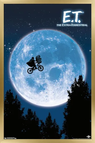Vista 19 de Trends International E.T. The Extraterrestre - Póster de pared, 14.725 x 22.375 pulgadas, versión enmarcada de madera de granero Versión enmarcada