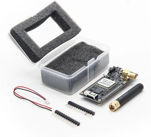 Vista 7 de LILYGO LoRa32 433Mhz ESP32 Placa de Desarrollo OLED 0.96 Pulgadas Tarjeta SD BLE WiFi Módulo TTGO