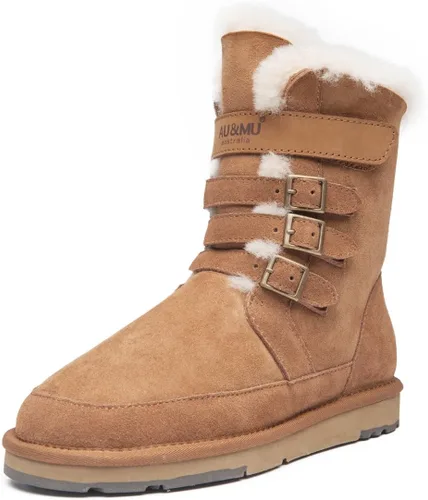 Vista 8 de Aumu - Botas de nieve de invierno para mujer Beige