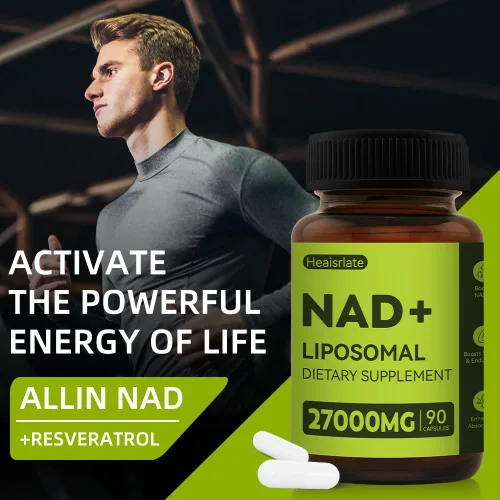Vista 5 de Suplemento NAD+ de 1000 mg con resveratrol y quercetina - NAD Nicotinamida Adenina Dinucleótido Fórmula Anti-Envejecimiento - Potenciador de energía