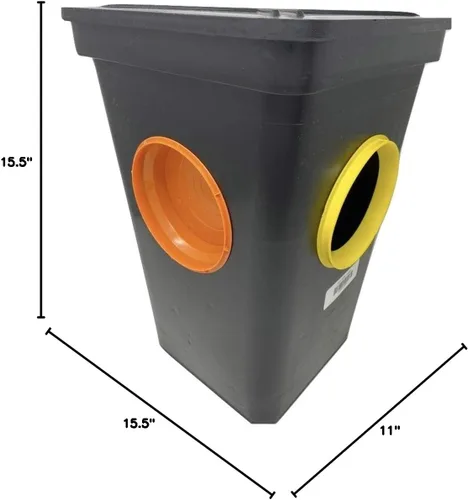 Vista 4 de Tuf-Tite Caja de distribución de 4 agujeros con accesorios (para tubería de 4 pulgadas)