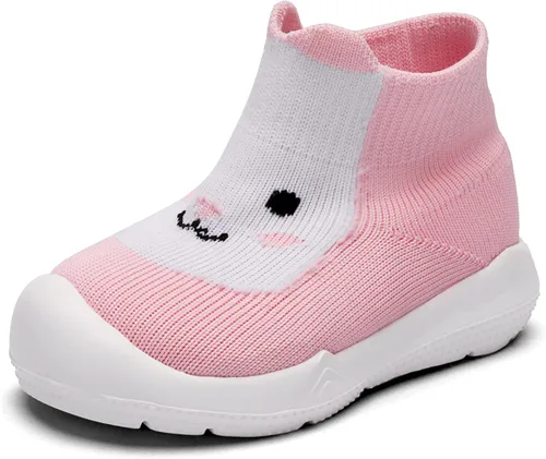 Vista 4 de Engtoy - Zapatos tipo calcetín para bebé, zapatos para caminar para bebé, antideslizantes y transpirables con suela de goma suave, tenis