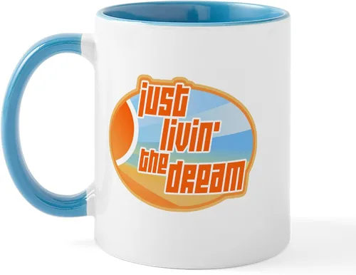 Vista 12 de CafePress Living The Dream Mugs Taza de café de cerámica de 11 oz (11.0 fl oz)