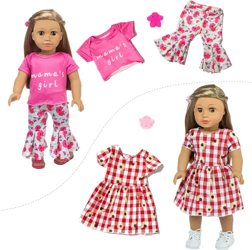 Vista 3 de ZQDOLL Conjuntos de ropa y accesorios para muñecas de 18 pulgadas
