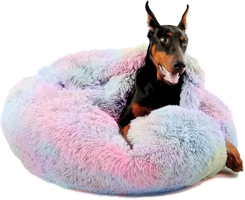 Vista 14 de Himax - Cama para perros pequeños cubierta con manta adjunta, color beige