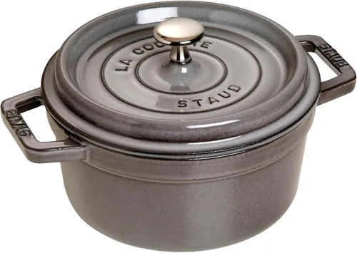 Vista 23 de Staub olla de hierro cocotte redonda de 6-1/4 cuartos de galón, Albahaca