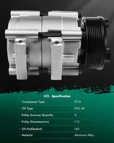 Vista 38 de SCITOO Compresor de CA para T-oyota Yaris 1.5L 2007 2008 2009 2010 2011 2012 2013 AC Compressor 639839 157318 158318 6512467