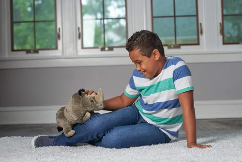 Vista 3 de Wild Republic Peluche de rinoceronte blanco, animal de peluche, regalos para niños, Cuddlekins 12
