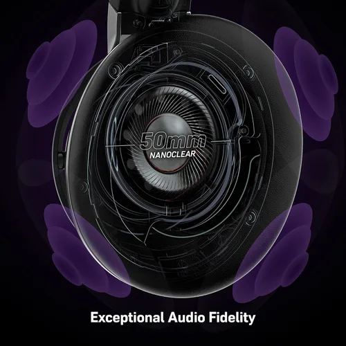 Vista 2 de Turtle Beach Stealth Pro Multiplatform Wireless Noise-Cancelling Gaming Headset for PS5, PS4, PC, Mac, Mobile Swappable Batteries Black
