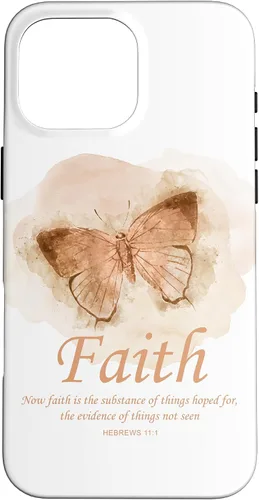 Vista 19 de Faith Bible Verse: Women’s Christian Hebrews 11:1 Quote Case for iPhone 17