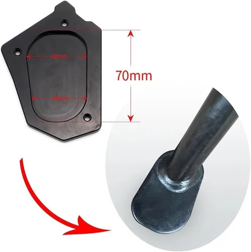 Vista 3 de Soporte lateral de motocicleta para B&MW R 1200 GS R1200GS LC 17-22 R1200 GS LC Adventure 14-22 Sport-Suspension Extension Plate (Color : 1)