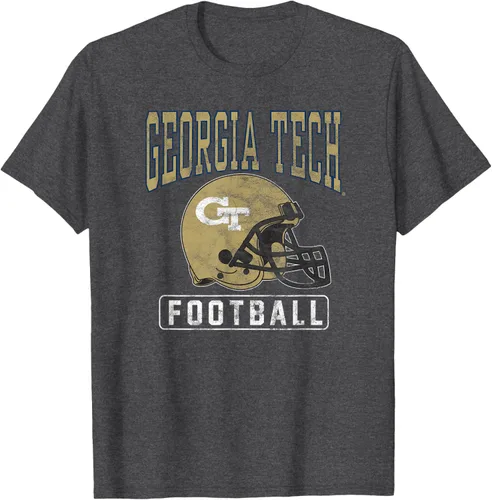 Vista 18 de Georgia Tech Yellow Jackets - Camiseta con casco de fútbol, Negro