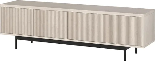 Vista 5 de Henn&Hart Whitman, soporte rectangular para TV de 70 pulgadas, color blanco aliso