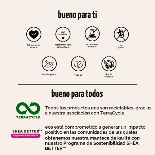 Vista 5 de Paquete de crema de manos eos Shea Better - Vanilla Cashmere + Fresh & Cozy + Coco, loción de manos de manteca de karité natural y cuidado