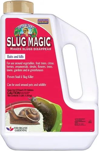 Vista 9 de Bonide Captain Jack's Slug Magic Granules, 24 oz Caracol & Slug Killer, para jardinería orgánica, fórmula segura para mascotas