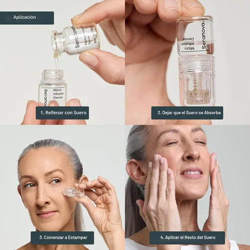 Vista 7 de Seranova Micro Infusión para el Cuidado de la Piel, Esencia Hidratante Facial, Suero Facial para una Piel Lisa para Todos los Tipos de Piel