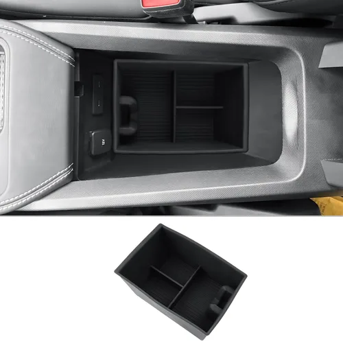 Vista 10 de CDEFG Organizador de consola central para Ford Ranger 2026 2026 (Raptor/Lariat/XLT/XL) Accesorios Bandeja de consola central reposabrazos caja